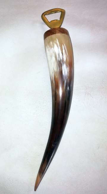 Nguni cow horn bottle openers