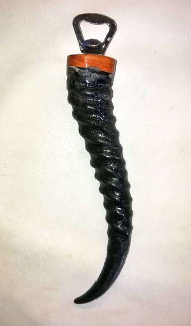 Springbok horn bottle openers