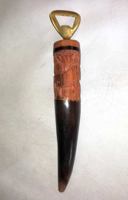 Nguni cow horn bottle openers