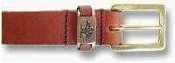 African leather belt - tan