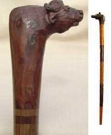 African Buffalo handle cane