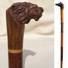 African Lion handle cane