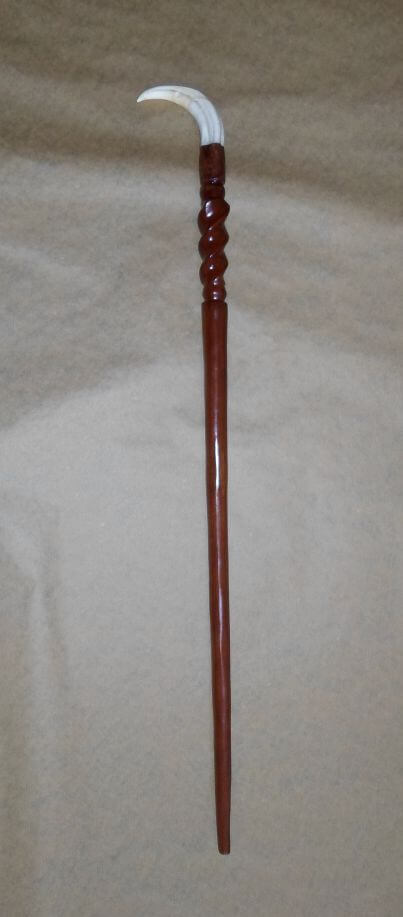 warthog tusk handle cane African warthog tusk handle cane