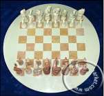 Masai round chess set African Maasai Tribe Chess Set