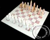 Kenya stone chess set African Animal Soapstone Chess Set