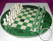 Malachite chess set African Malachite African Chess Sets
