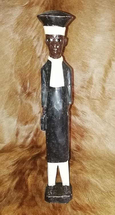Wooden colonial figure -Judge