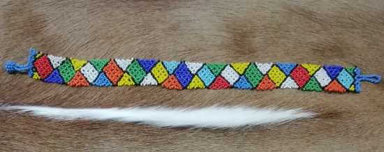 Zulu necklace choker African Zulu beaded choker necklace
