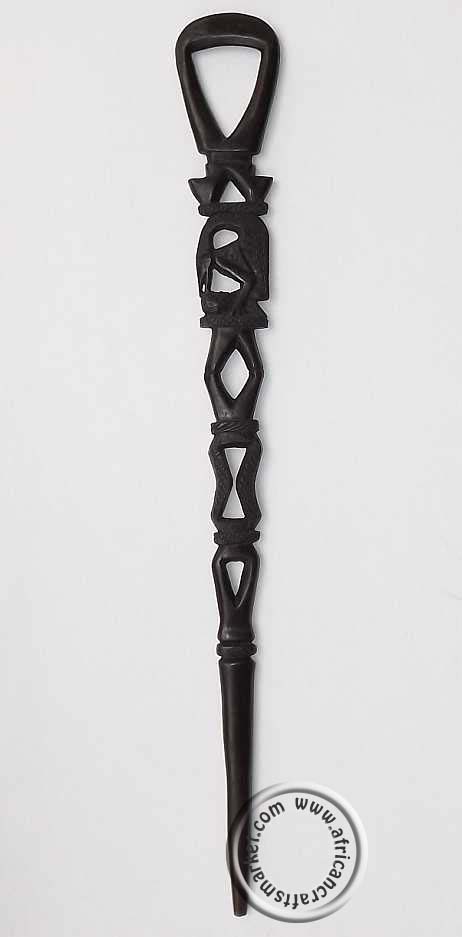 African Ebomy mythical creature cane