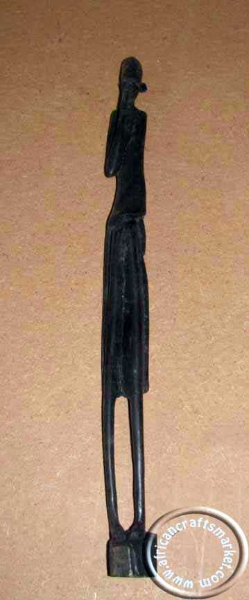 African wooden abstract woman