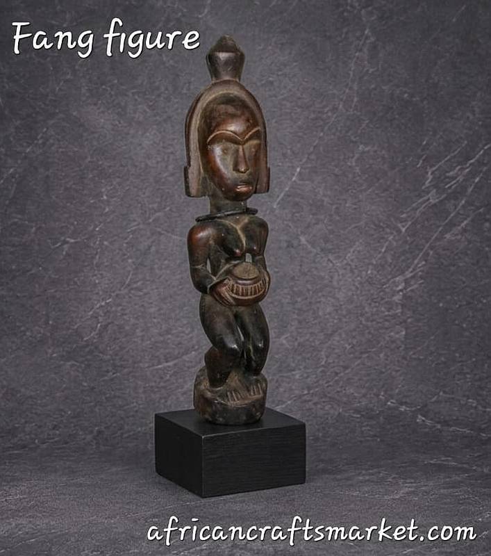 Fang Figure from Gabon African wooden Fang Figures
