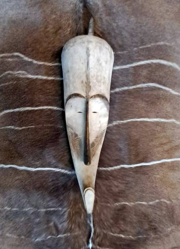 African black and white Fang mask African black and white Fang mask