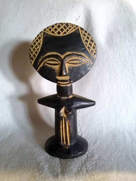 Wooden fertility doll African Akuaba Ashanti fertility dol