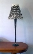 Porcupine Quill lamp and Gemsbok horn light