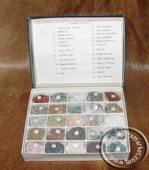 African gemstone box set