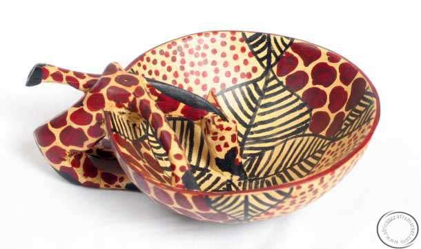 African bowl - Giraffe African giraffe bowl