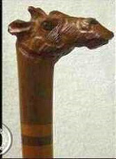 Giraffe cane Giraffe head cane