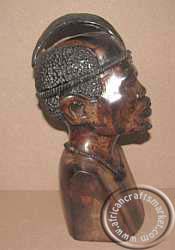 African Iron Wood Shona chief side view