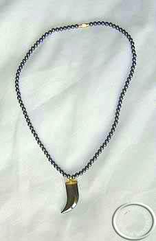 Hematite Lion Claw Pendent 