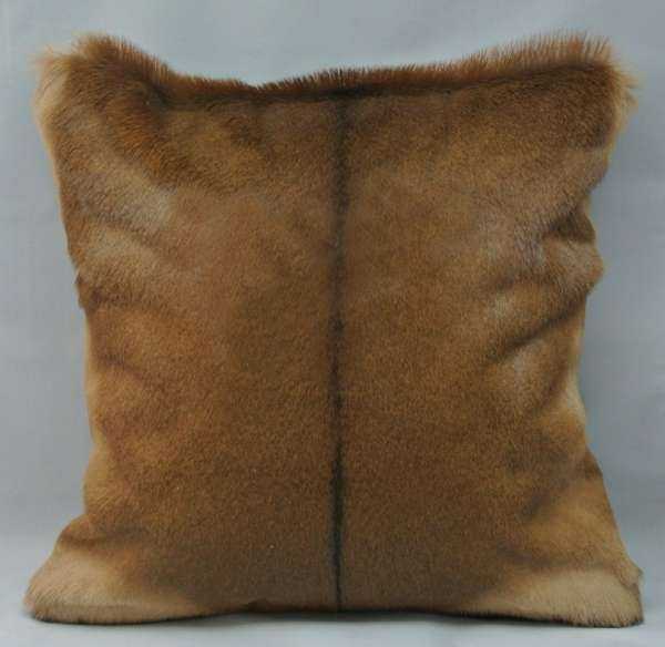 African Impala hide cushion