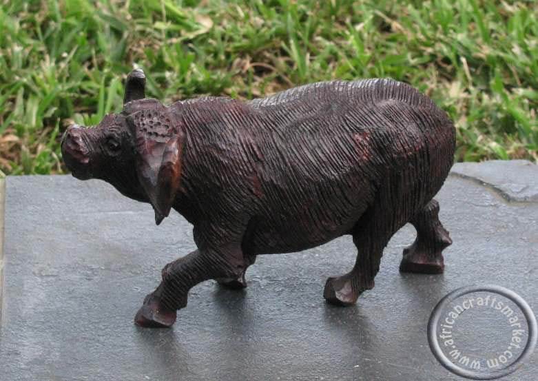 African wooden Buffalo