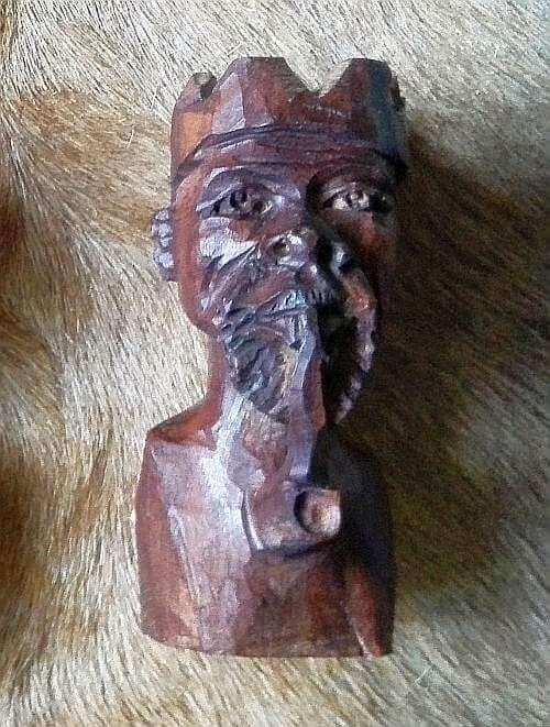 Iron wood Shona old man head