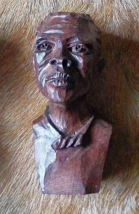 Iron wood Shona female head