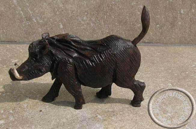 African hand carved Iron wood Warthog African hand carved Iron wood Warthog