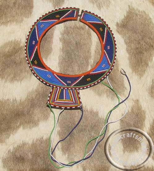 African beaded Masai necklace