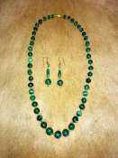 Malachite Neckalce Earrings Set