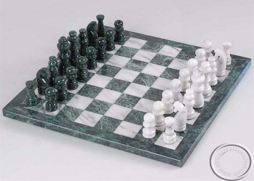 Marble stone hand carved chess set