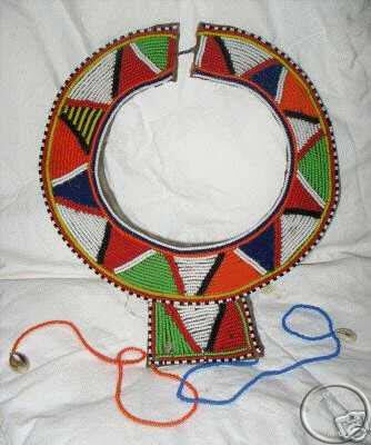beaded Masai necklace African Masai necklace