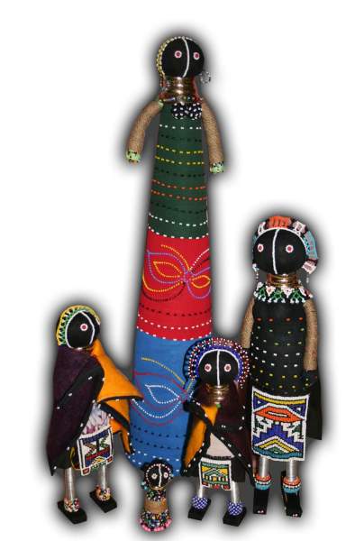 Ndebele beaded dolls