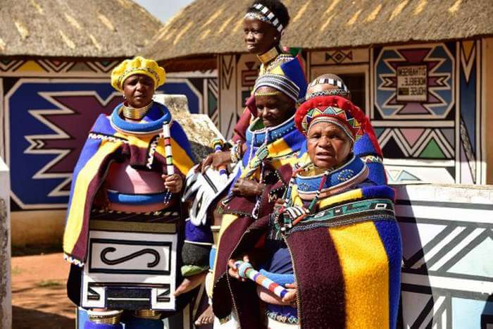 Ndebele necklace Ndebele woman