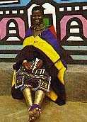 Ndebele woman in traditional dress