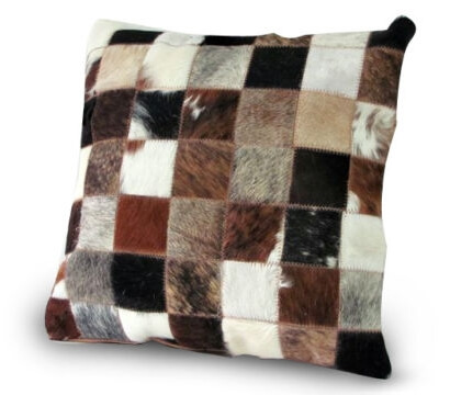Nguni cow hide patch cushions 