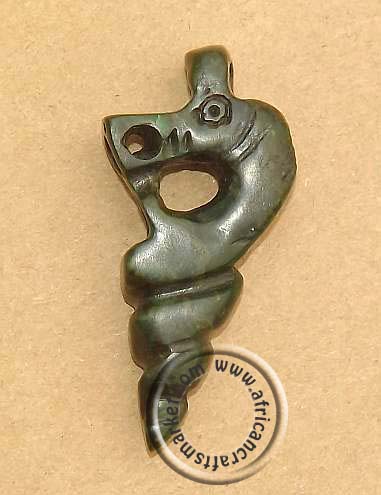 Verdite stone Nyami Nyami pendant