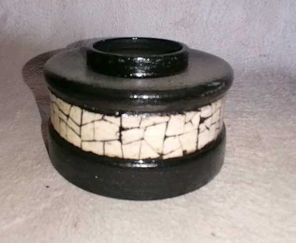 Ostrich egg holder Ostircg egg shell mosaic holder
