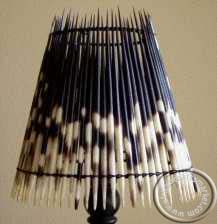African Porcupine bedside lamp shade