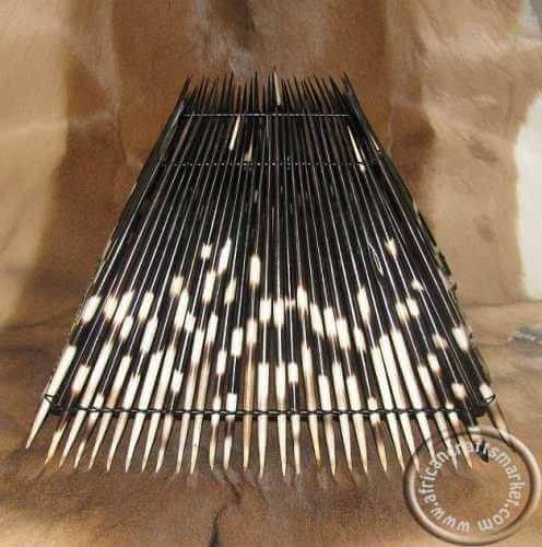 Porcupine quill pyramid lamp shade