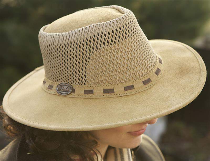 Leather bush hat