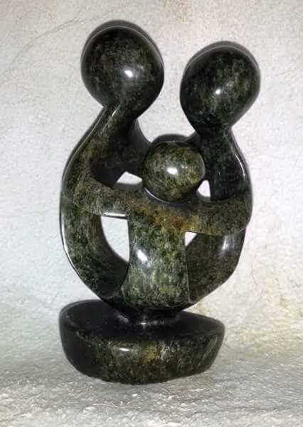 African abstract family of 3