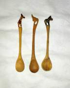 African wooden spoons Set of 3 African Wooden Spoons