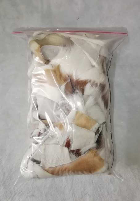 Springbok hide offcuts - natural