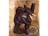 African Wood Standing Elephant