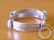 Silver Elephant hair ring 