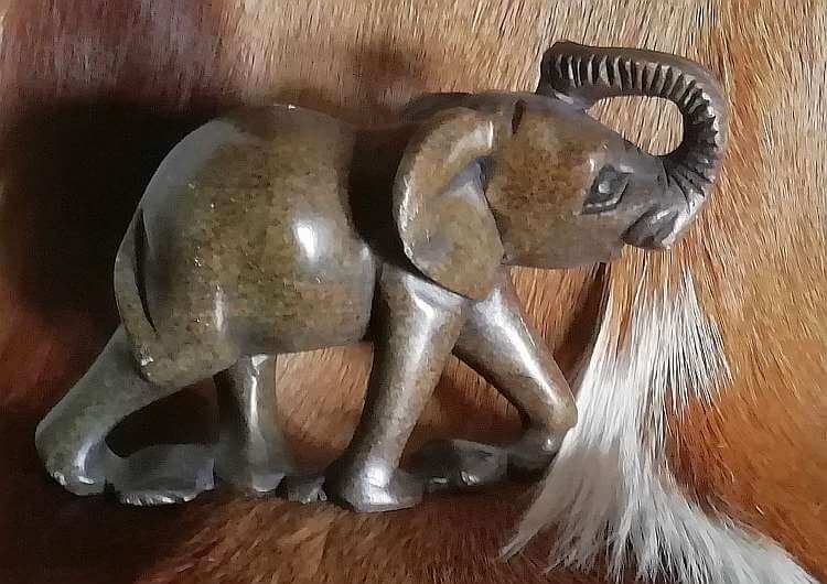 African stone elephant