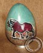 African Soapstone Egg Lions African Soapstone Egg Lions