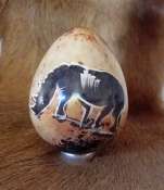 African Soapstone Egg Rhinos African Soapstone Egg Rhinos