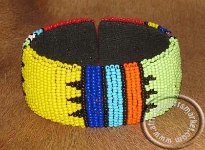Zulu beaded bracelet African Zulu necklace - colourful